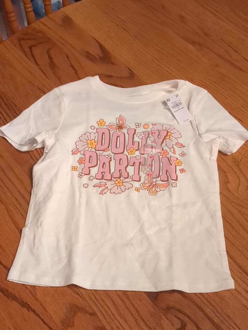 Old Navy Dolly Parton Graphic Short Sleeve Tee - Off White